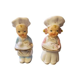 Napco Original chef/baker mid century modern salt and pepper shakers 😍